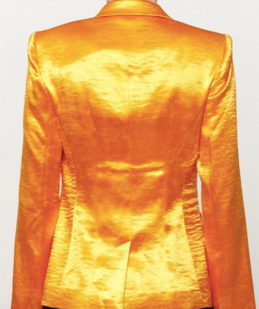 NEW CINQ A SEPT colleen blazer in orange - Picture 5 of 5